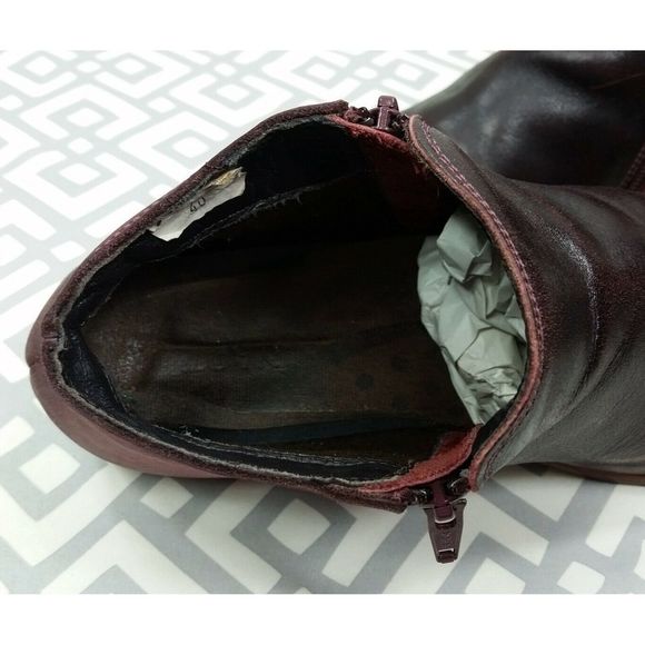 NAOT Helm Side-Zip Ankle Booties Leather Boots 9 - Picture 11 of 12